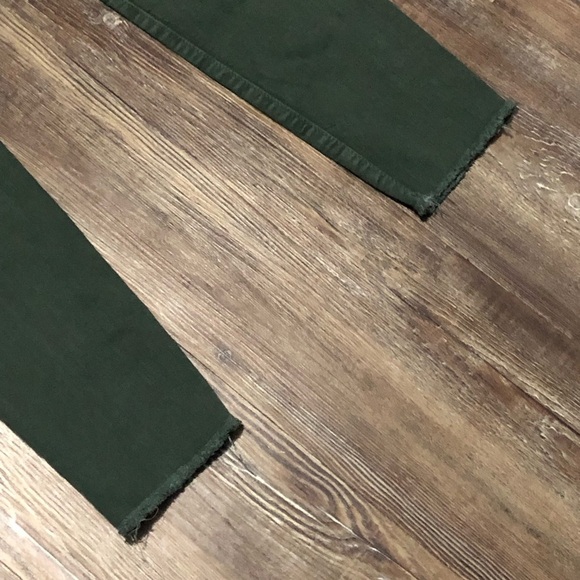 Mother Looker Ankle Fray Jeans Women's 27 Just For Kicks in Emerald Wash - Picture 7 of 8